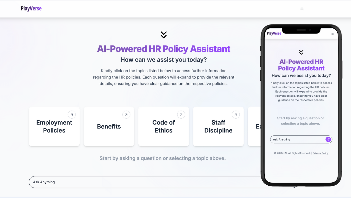AI-Powered : HR Policy Assistant